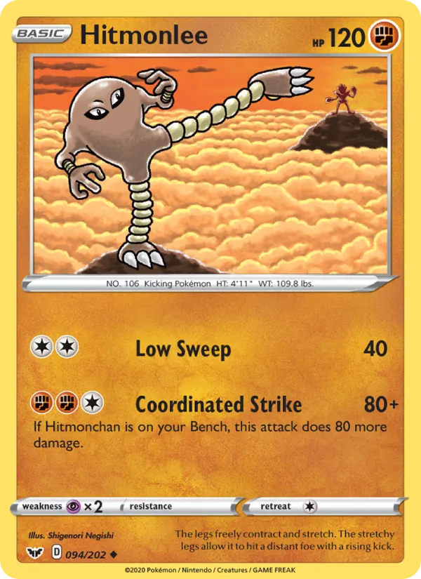 94-RH Hitmonlee – Sword & Shield