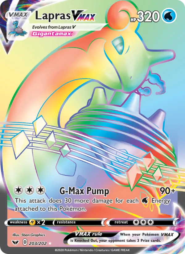 203 Lapras VMAX – Sword & Shield