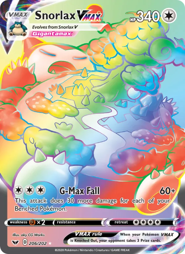 206 Snorlax VMAX – Sword & Shield