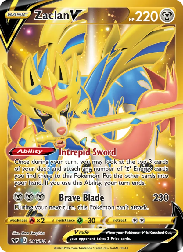211 Zacian V – Sword & Shield