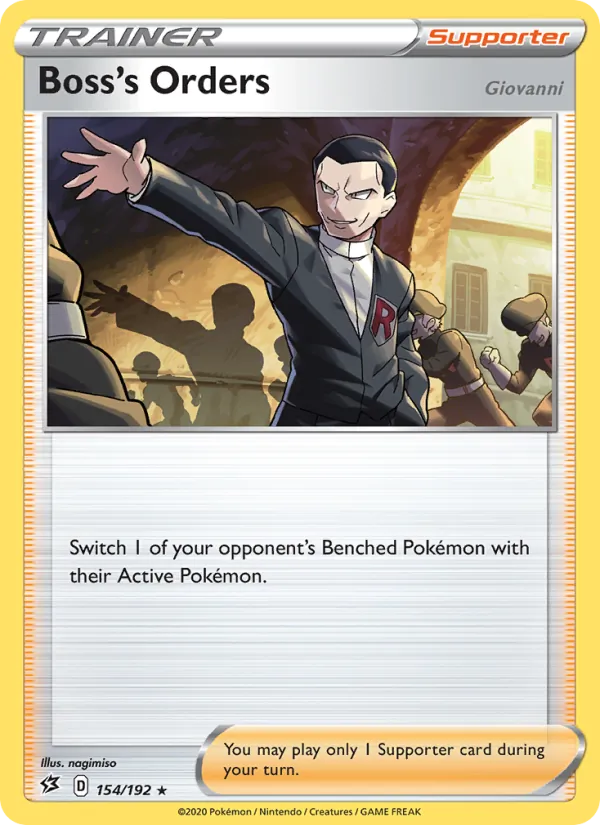 154-holo-regionalchampionships Boss's Orders (Giovanni) (Regional Championships stamp) – Rebel Clash