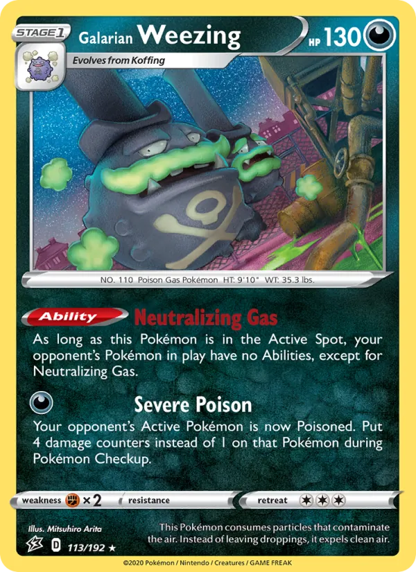 113-RH Galarian Weezing – Rebel Clash