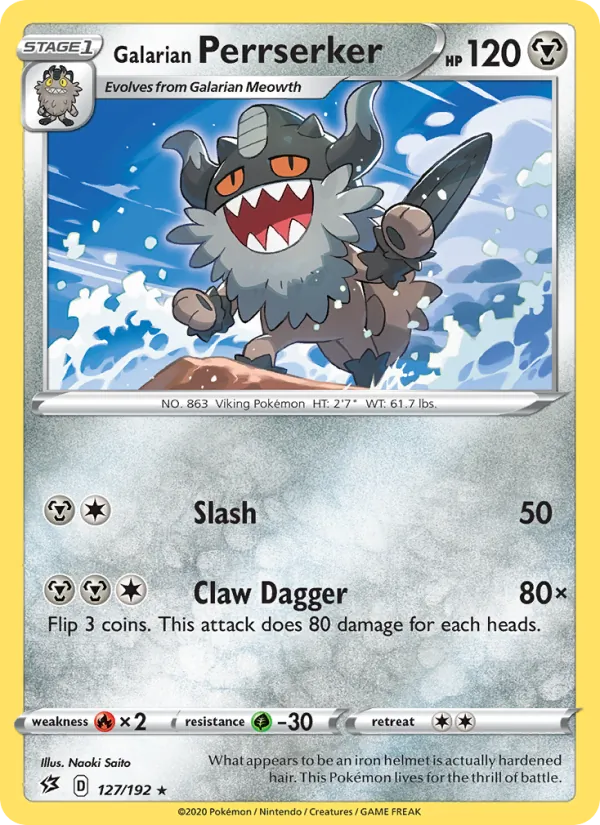 127-RH Galarian Perrserker – Rebel Clash