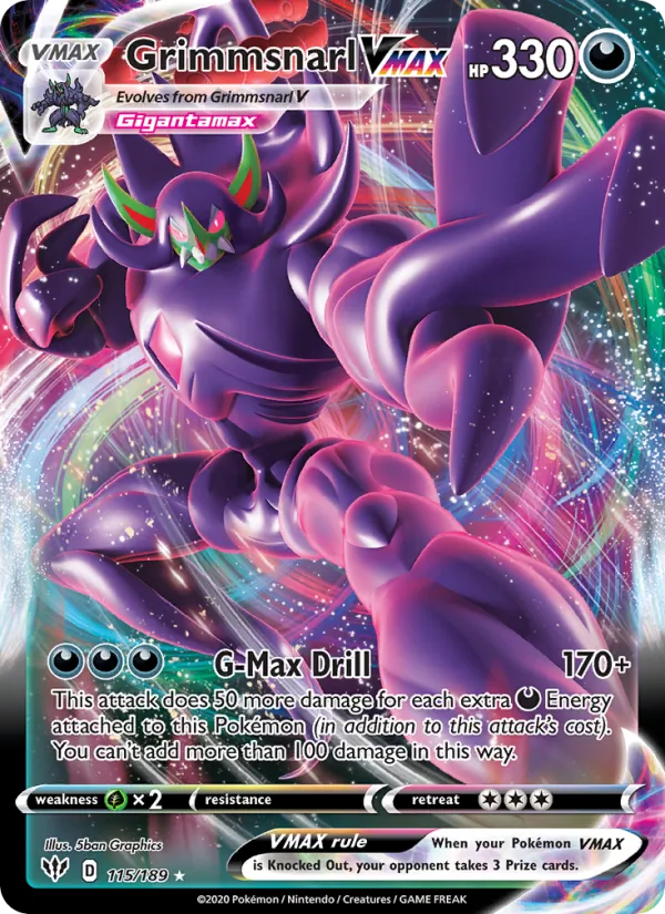 115 Grimmsnarl VMAX – Darkness Ablaze