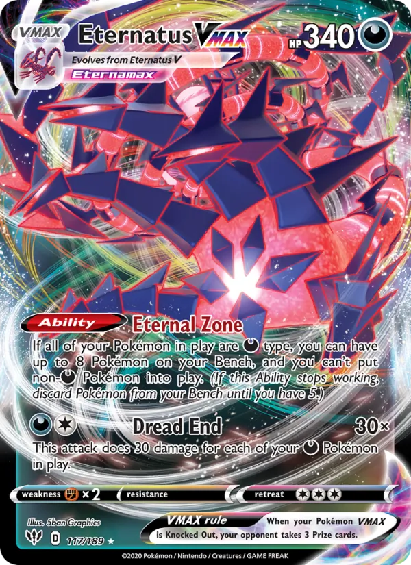 117 Eternatus VMAX – Darkness Ablaze