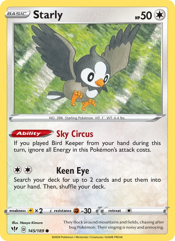 145 Starly – Darkness Ablaze