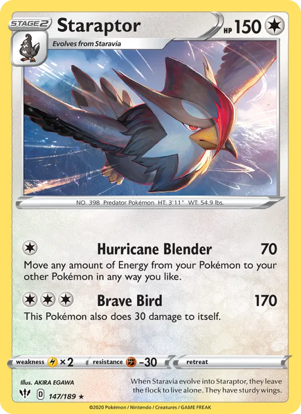 147 Staraptor – Darkness Ablaze