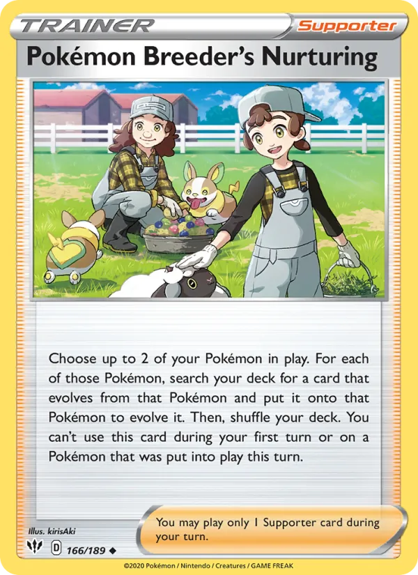 166 Pokémon Breeder's Nurturing – Darkness Ablaze