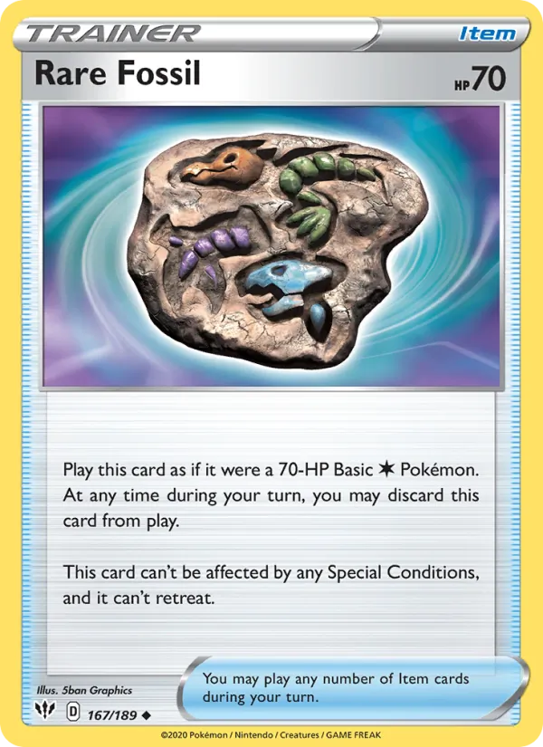 167 Rare Fossil – Darkness Ablaze