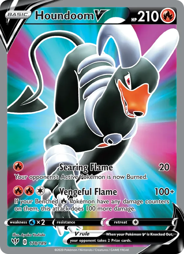 178 Houndoom V – Darkness Ablaze