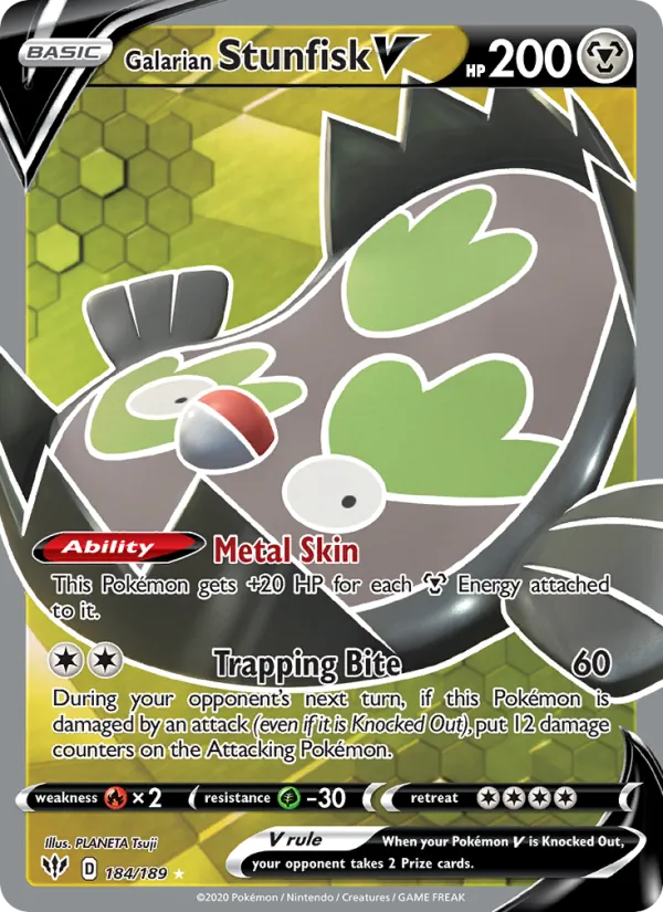 184 Galarian Stunfisk V – Darkness Ablaze
