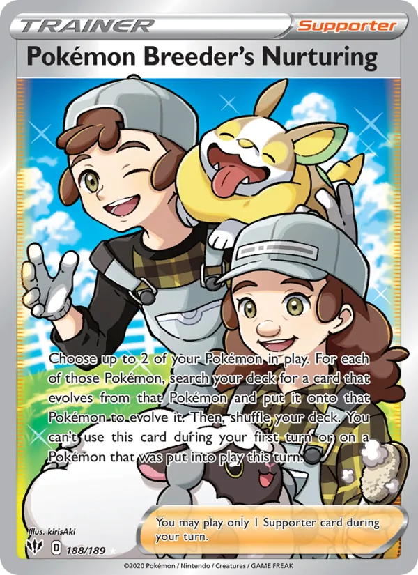 188 Pokémon Breeder's Nurturing – Darkness Ablaze