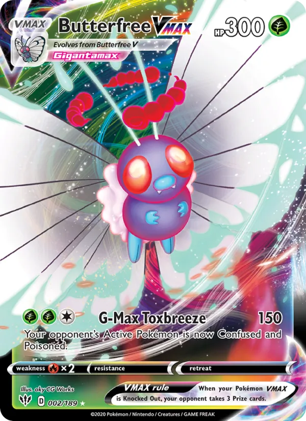 2 Butterfree VMAX – Darkness Ablaze