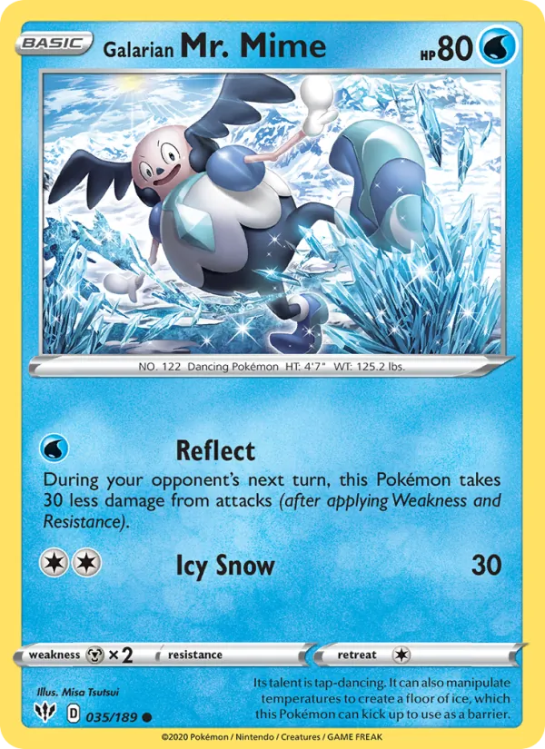 35 Galarian Mr. Mime – Darkness Ablaze
