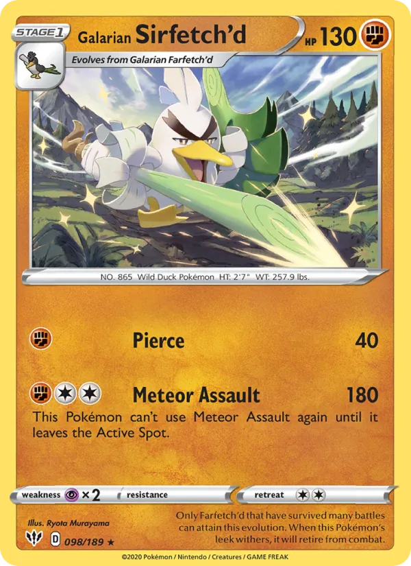 98 Galarian Sirfetch'd – Darkness Ablaze
