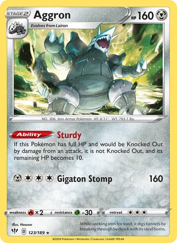 123-RH Aggron – Darkness Ablaze