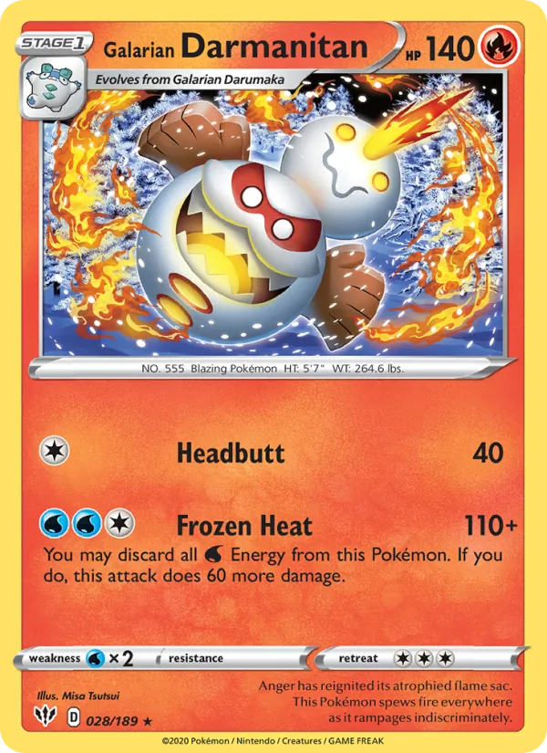 28-RH Galarian Darmanitan – Darkness Ablaze