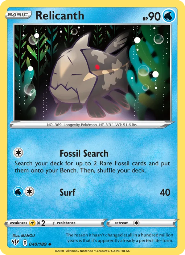 40-RH Relicanth – Darkness Ablaze