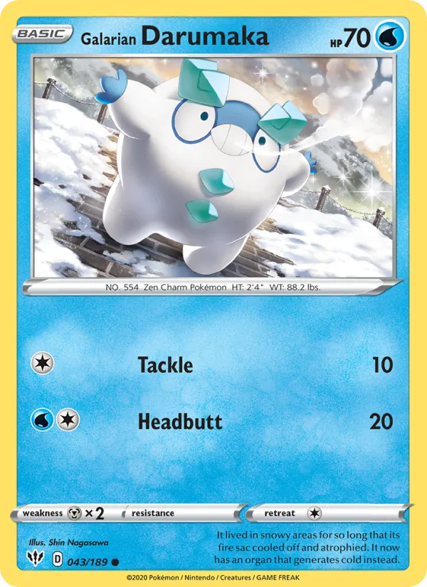 43-RH Galarian Darumaka – Darkness Ablaze