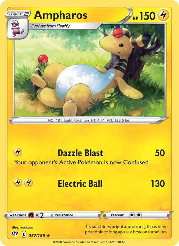 57-RH Ampharos – Darkness Ablaze