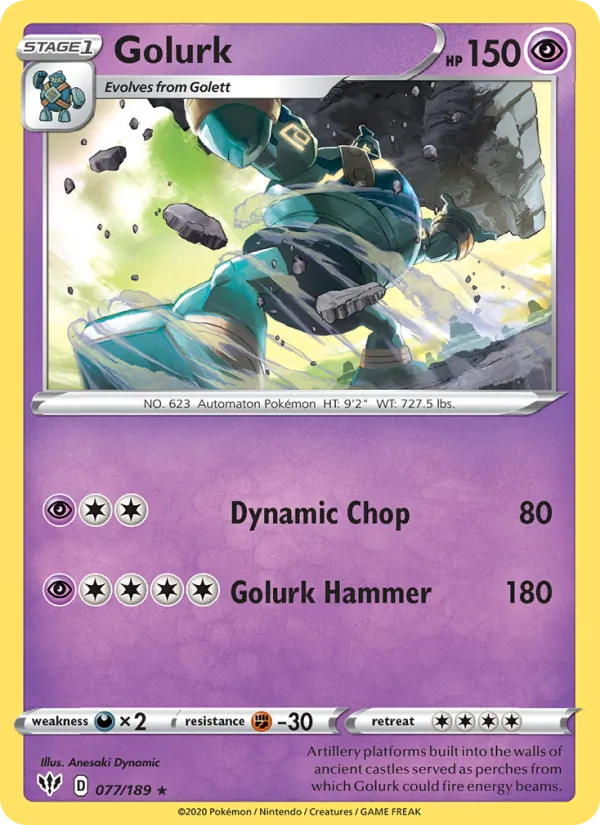 77-RH Golurk – Darkness Ablaze