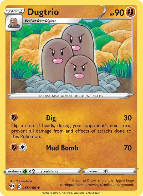 85-RH Dugtrio – Darkness Ablaze