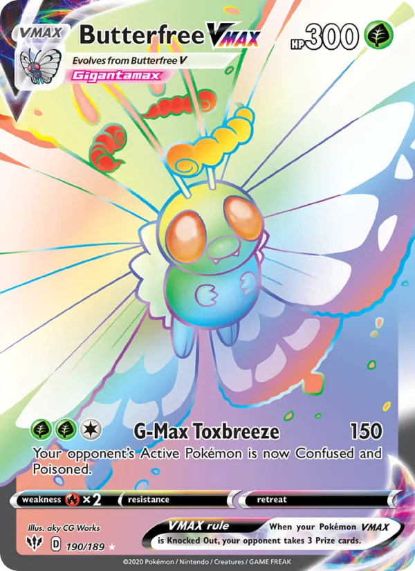 190 Butterfree VMAX – Darkness Ablaze