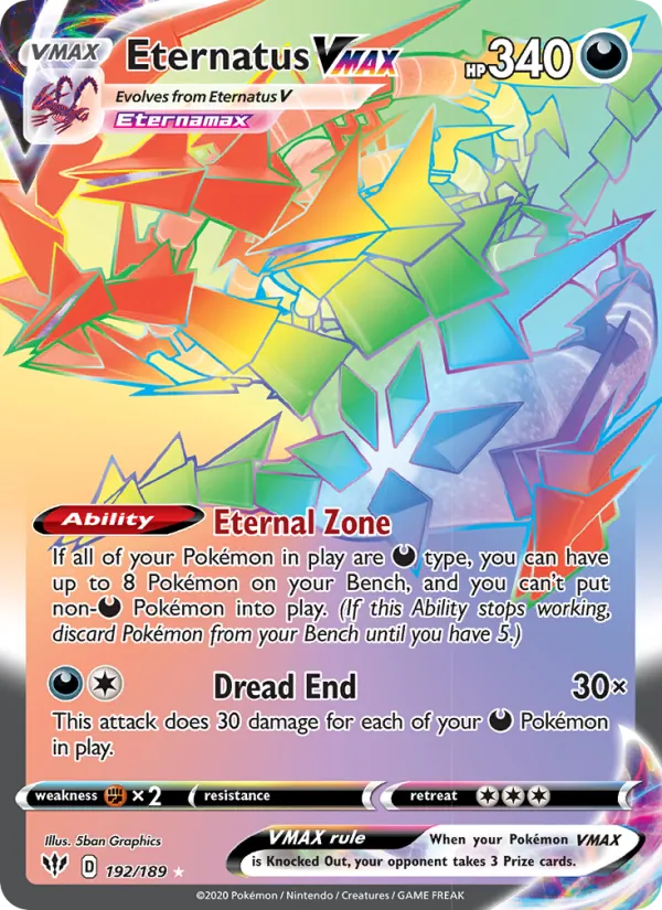 192 Eternatus VMAX – Darkness Ablaze
