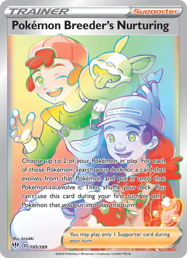 195 Pokémon Breeder's Nurturing – Darkness Ablaze
