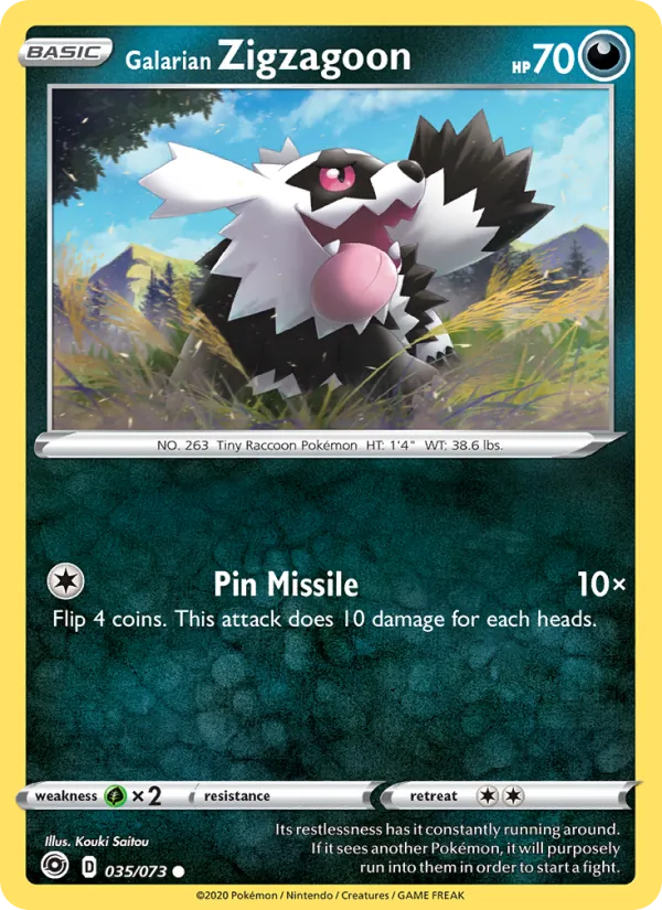 35 Galarian Zigzagoon – Champion's Path