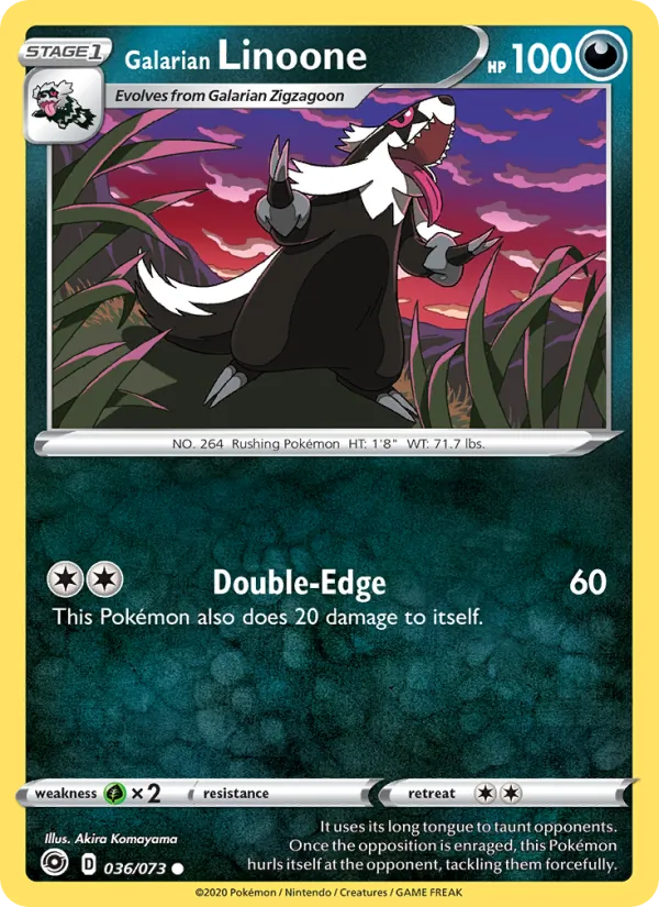 36-RH Galarian Linoone – Champion's Path