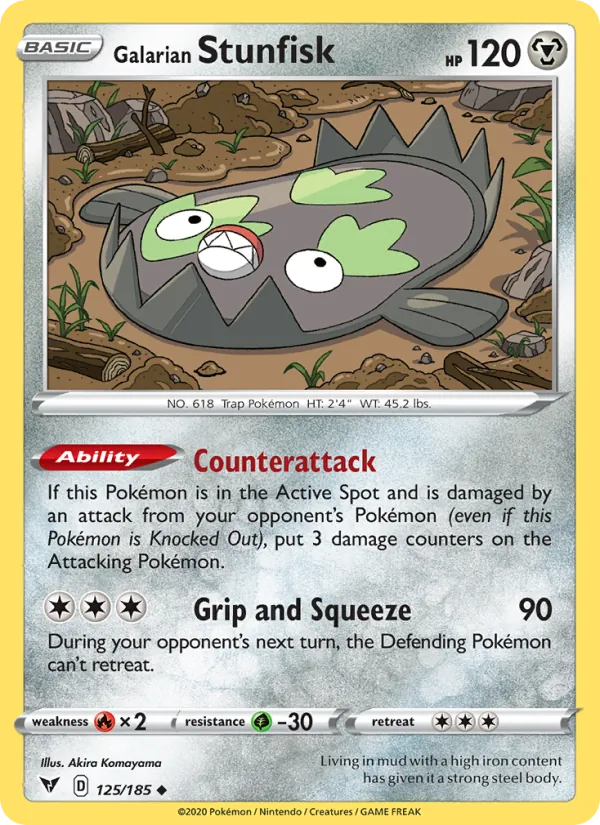125 Galarian Stunfisk – Vivid Voltage
