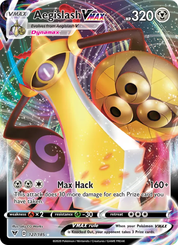 127 Aegislash VMAX – Vivid Voltage
