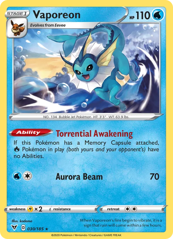 30-RH Vaporeon – Vivid Voltage