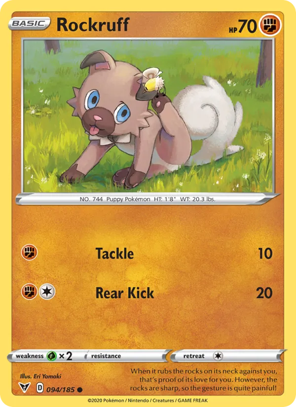 94-RH Rockruff – Vivid Voltage