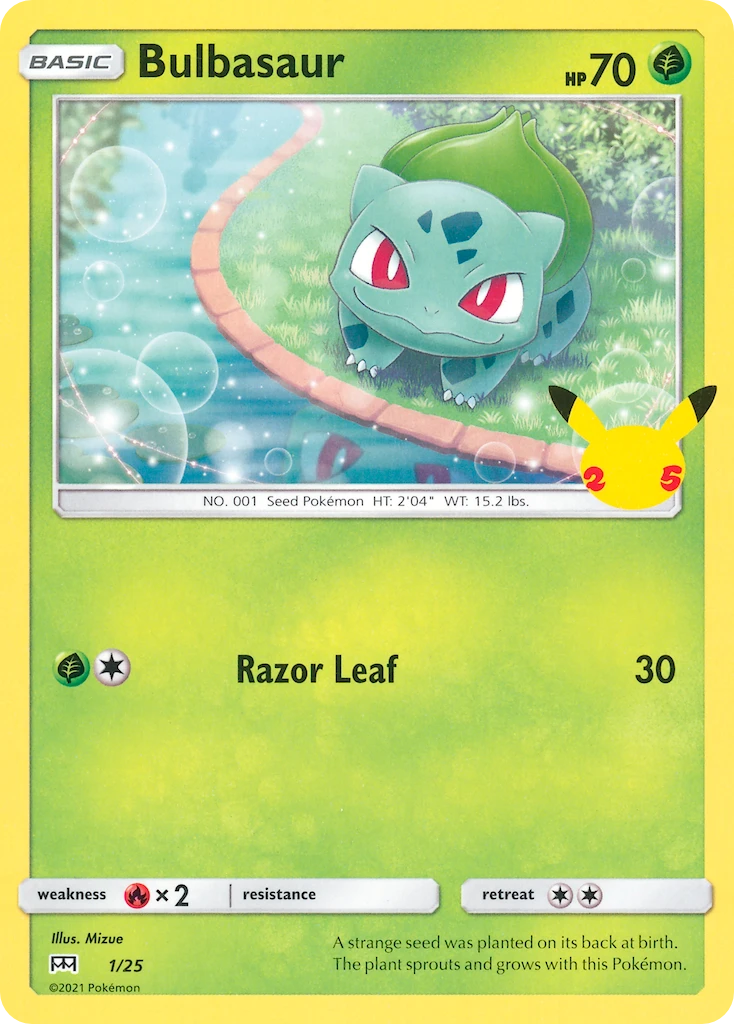 1 Bulbasaur – McDonald's Collection 2021