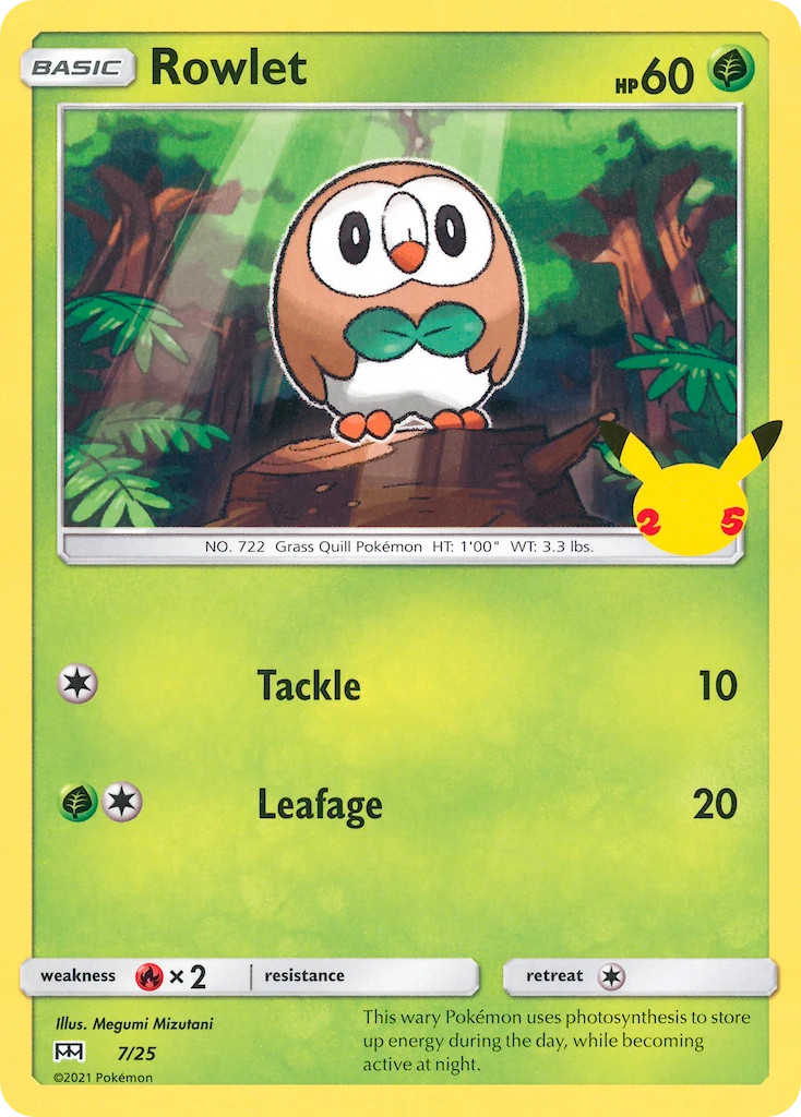 7 Rowlet – McDonald's Collection 2021