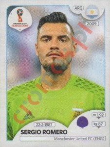 274 Sergio Romero – FIFA World Cup Russia 2018 Panini