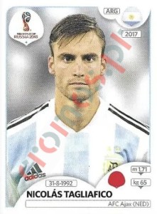 280x Nicolás Tagliafico – FIFA World Cup Russia 2018 Panini