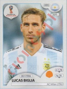 281 Lucas Biglia – FIFA World Cup Russia 2018 Panini