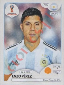 282 Enzo Pérez – FIFA World Cup Russia 2018 Panini
