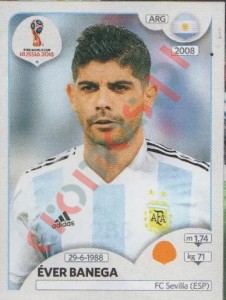 285 Éver Banega – FIFA World Cup Russia 2018 Panini
