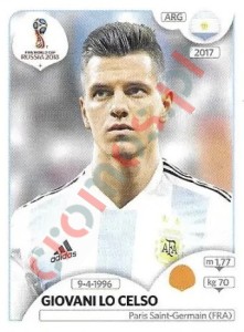 287x Giovani Lo Celso – FIFA World Cup Russia 2018 Panini