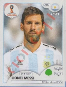 288 Lionel Messi – FIFA World Cup Russia 2018 Panini