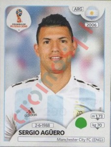 290 Sergio Agüero – FIFA World Cup Russia 2018 Panini
