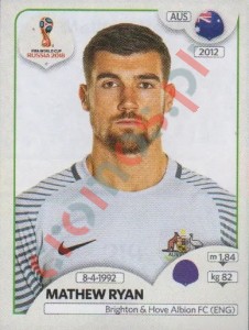 214 Mathew Ryan – FIFA World Cup Russia 2018 Panini