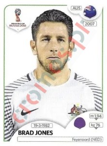 215x Brad Jones – FIFA World Cup Russia 2018 Panini