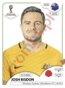 217x Josh Risdon – FIFA World Cup Russia 2018 Panini