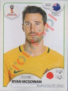 220 Ryan McGowan – FIFA World Cup Russia 2018 Panini