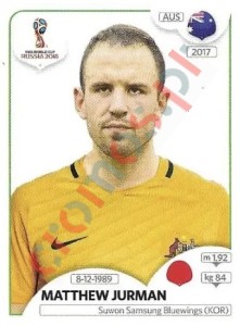 220x Matthew Jurman – FIFA World Cup Russia 2018 Panini